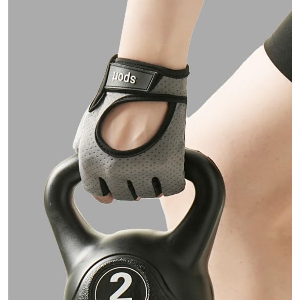 Workout-Fingerless-Gloves for Women Breathable-Mesh Cycling-Sports-Gloves with Non-Slip Plam