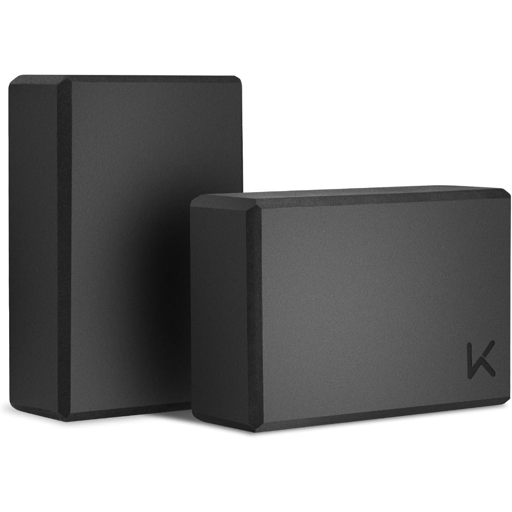 Yoga Block, High-Density EVA Foam 2 Pack Yoga Block with Non-Slip Textured Surface, Supportive, Lightweight - Ideal for Yoga