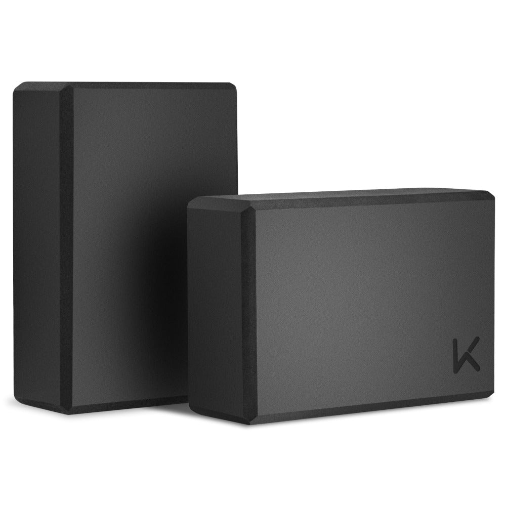 Yoga Block, High-Density EVA Foam 2 Pack Yoga Block with Non-Slip Textured Surface, Supportive, Lightweight - Ideal for Yoga