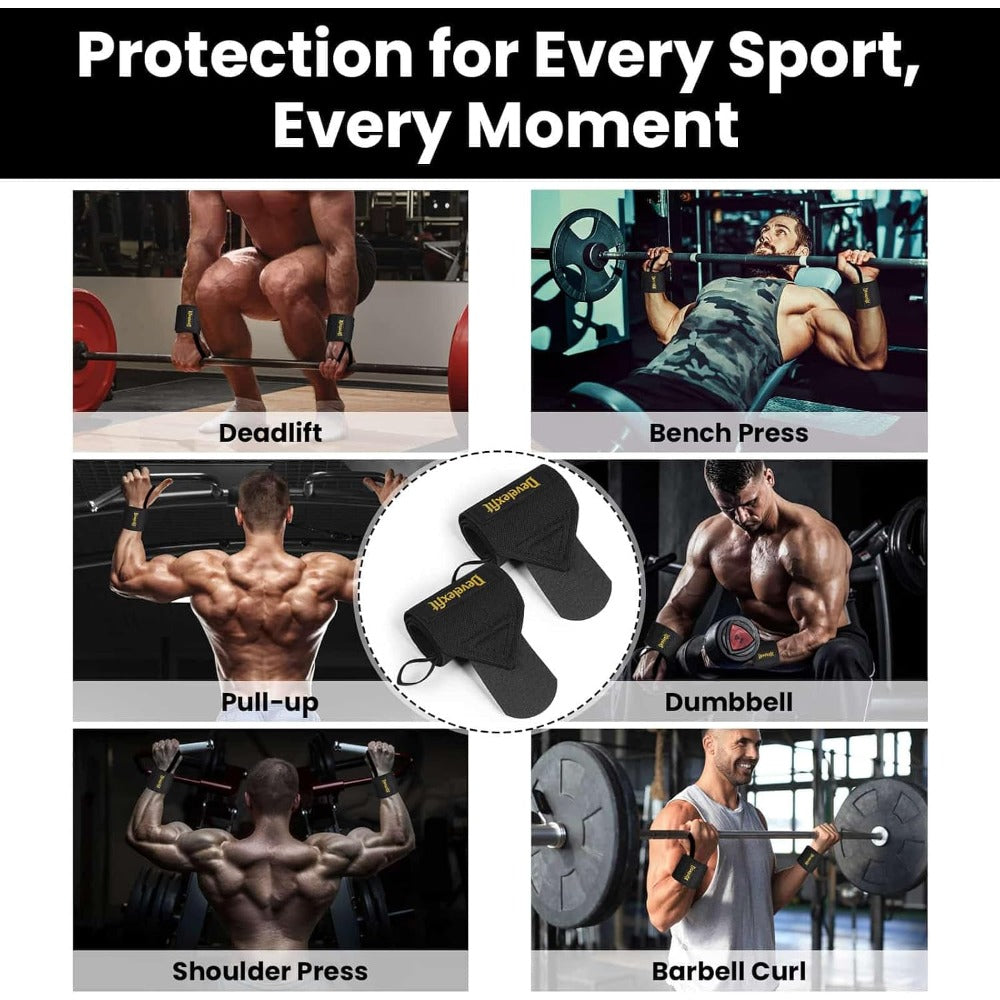 Wrist Wraps for Weightlifting, 20" Professional Wrist Support for Powerlifting, Bench Press, Adjustable Heavy Duty Straps with Thumb Loop for Men Women Gym Workout (2 PCS)
