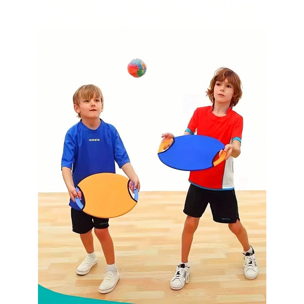 1pc Elastic Loop Kindergarten Throwing And Catching Ball Parent-Child Sport Game Sensory Training Equipment With Tray,Gym Kids,Sports Games,Group Games