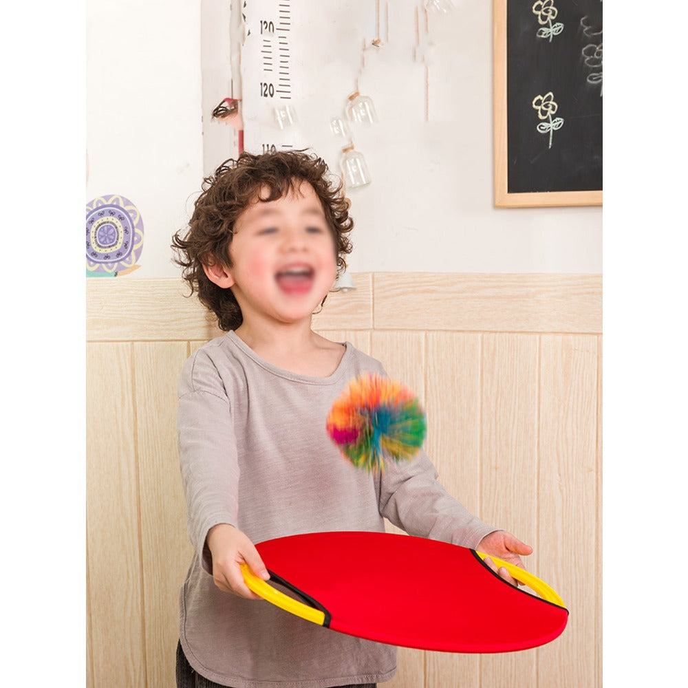 1pc Elastic Loop Kindergarten Throwing And Catching Ball Parent-Child Sport Game Sensory Training Equipment With Tray,Gym Kids,Sports Games,Group Games