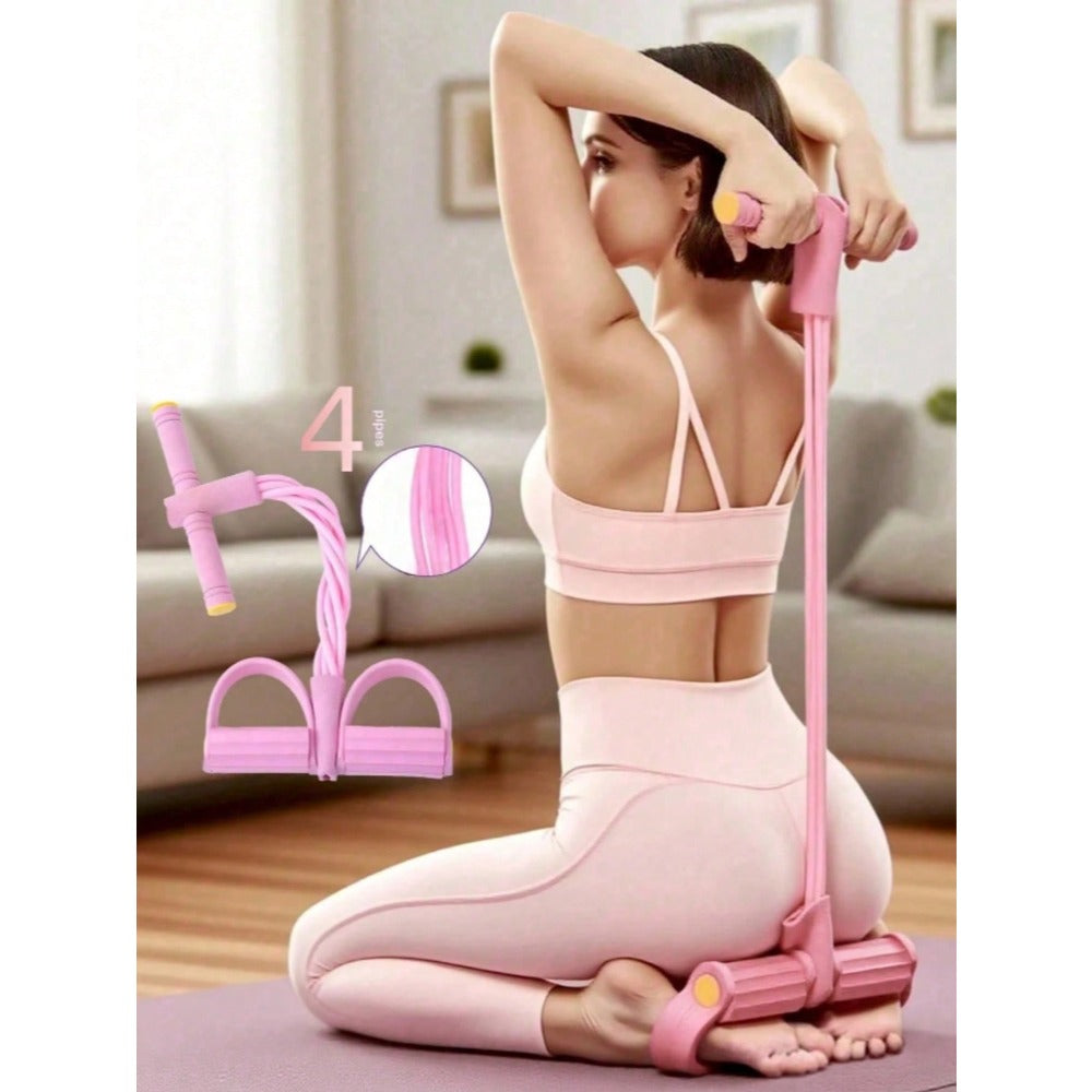 1 Pack EVA Resistance Band Set - 4 Stackable Light Resistance Training Rings, Suitable For Full Body Workout, Abdominal Training, Rowing And Other Fitness Exercises - Available In Blue, Purple, Pink And Other Color Options, Fitness Accessories, Elastic Fi