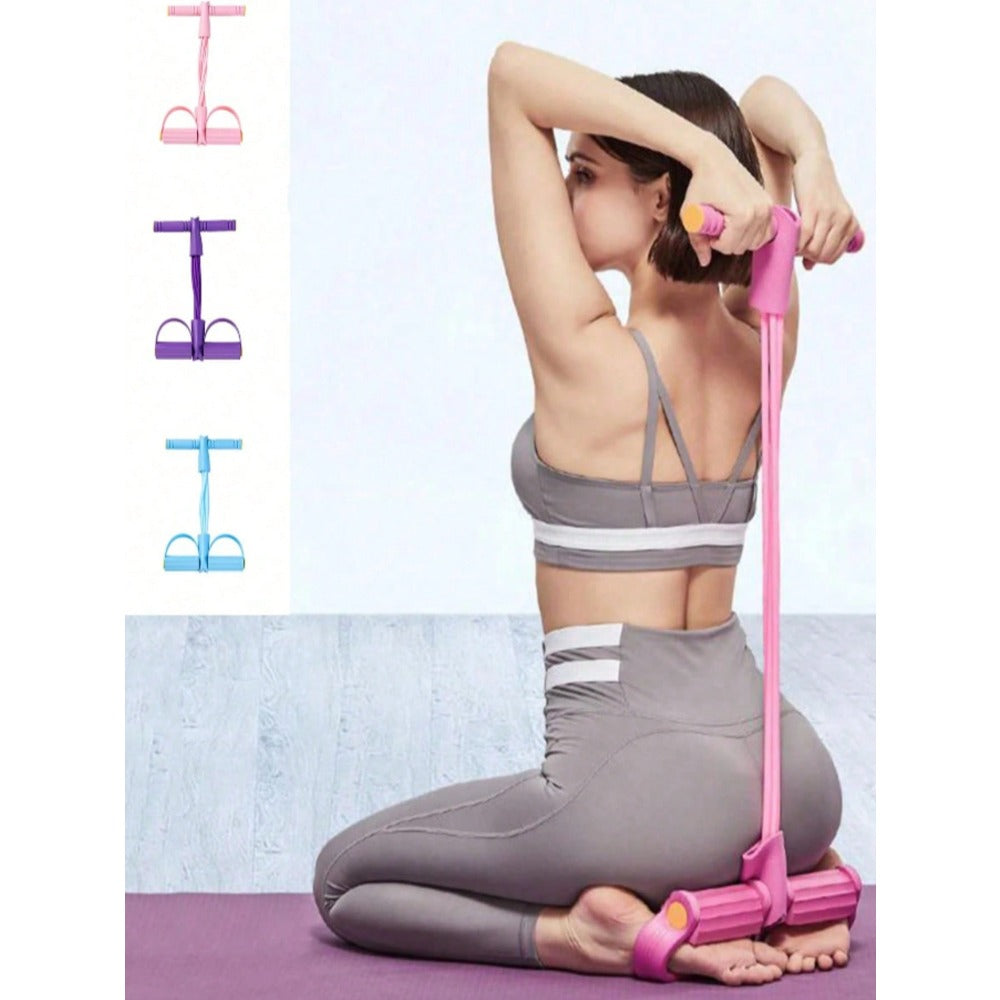 1 Pack EVA Resistance Band Set - 4 Stackable Light Resistance Training Rings, Suitable For Full Body Workout, Abdominal Training, Rowing And Other Fitness Exercises - Available In Blue, Purple, Pink And Other Color Options, Fitness Accessories, Elastic Fi