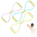 Fitness Resistance Bands with Handles, Yoga Resistance Band Stretch Fitness Band, Chest Expander, for Arm and Shoulder Stretch, Rope 8 Word Elastic for Women and Men（3 Pack）