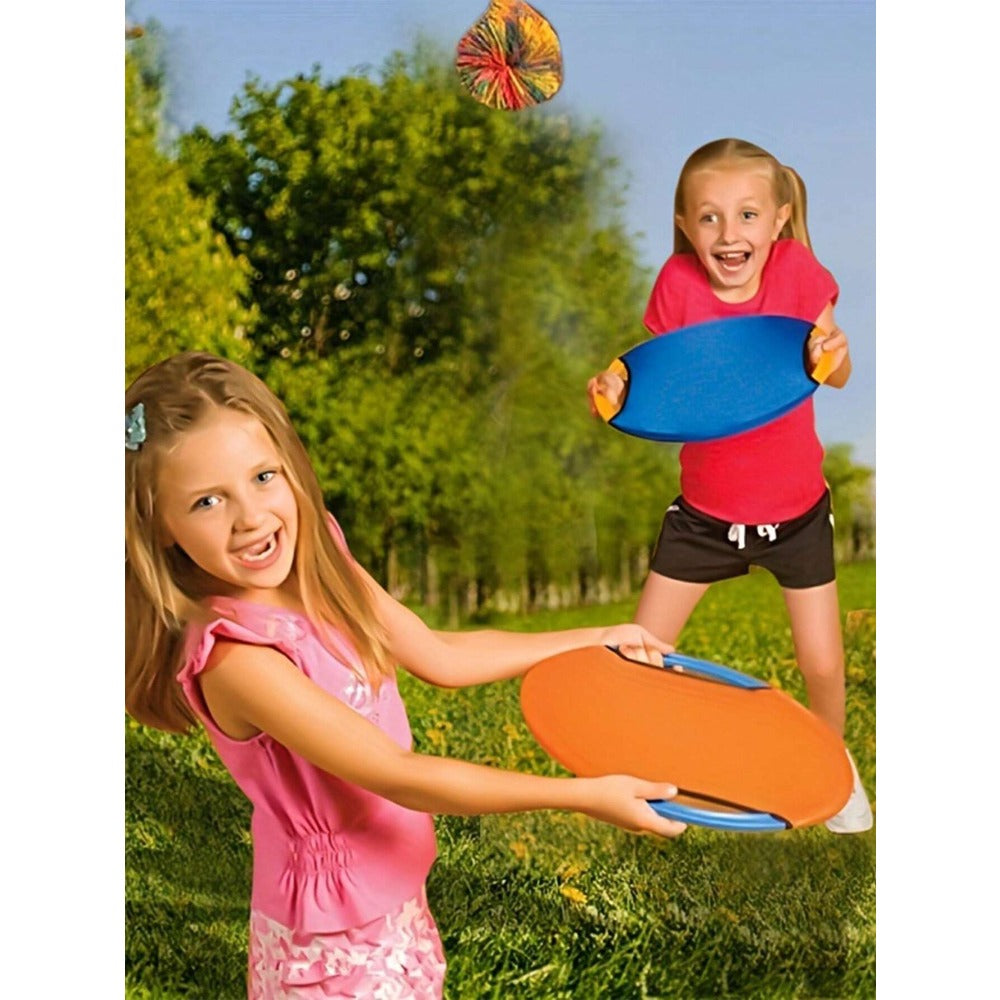 1pc Elastic Loop Kindergarten Throwing And Catching Ball Parent-Child Sport Game Sensory Training Equipment With Tray,Gym Kids,Sports Games,Group Games