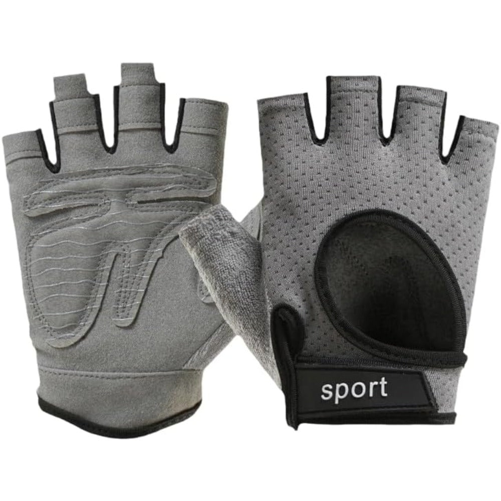 Workout-Fingerless-Gloves for Women Breathable-Mesh Cycling-Sports-Gloves with Non-Slip Plam