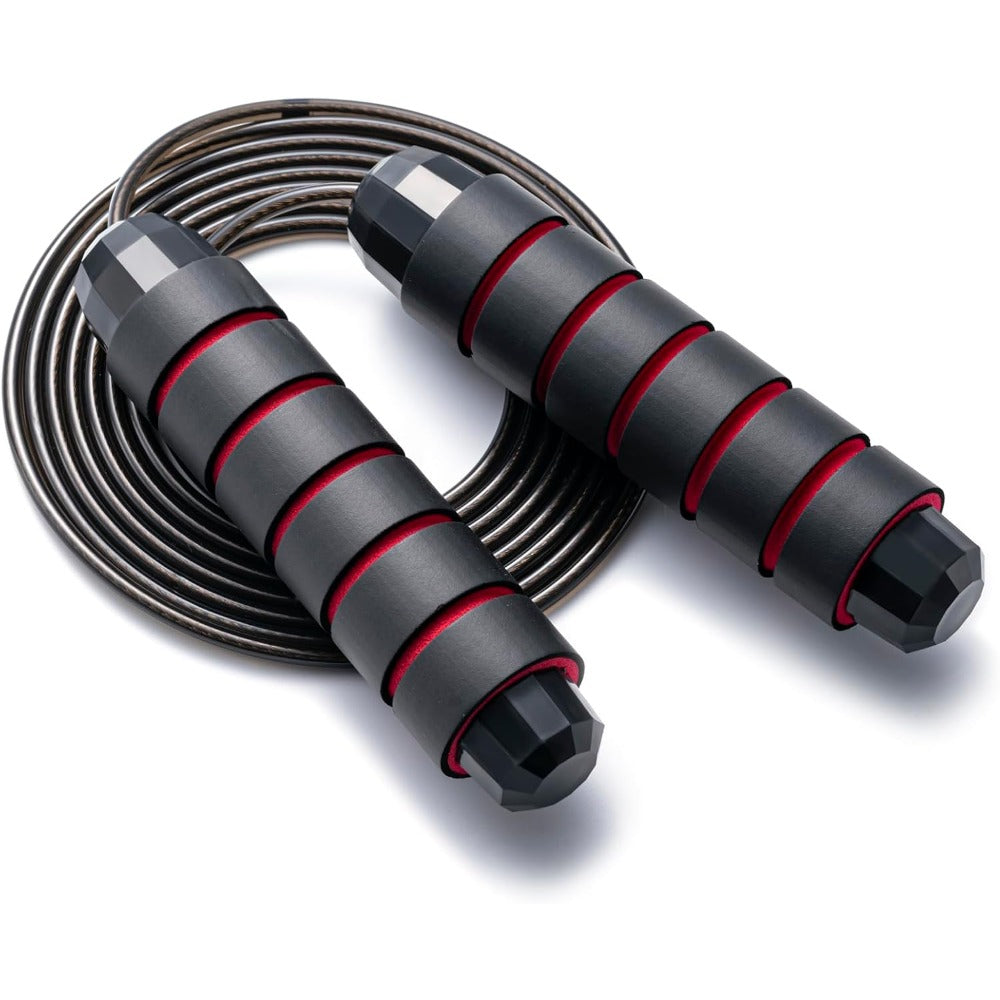 Jump Rope, Adjustable Jump Ropes,Skipping Rope Tangle-Free Rapid Speed with Ball Bearings for Women Men Kids,Exercise & Slim Body Jumprope at Home School Gym